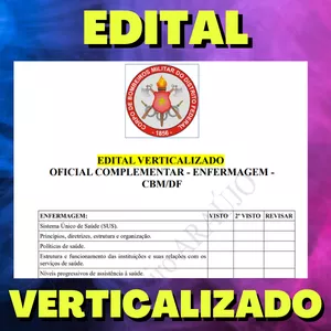 Imagem de capa para o Ebook Oficial Complementar Distrito Federal ENFERMAGEM - PRÉ EDITAL - Edital Verticalizado + Ciclo