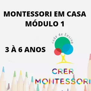 Imagem de capa para o Curso online Montessori em Casa - 3 à 6 anos - Módulo 1