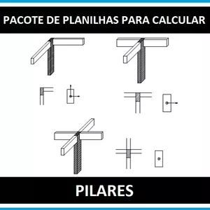 Planilha Pacote de planilhas para cálculo de pilares