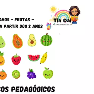Imagem de capa para o Ebook Recurso Pedagógico- Alinhavos de Frutas - A partir 2 Anos