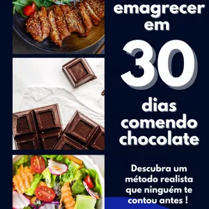 Imagem de capa para o Ebook Como emagrecer em 30 dias Comendo Chocolate 