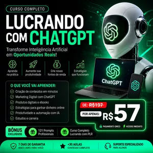 Imagem do curso LUCRANDO COM CHATGPT