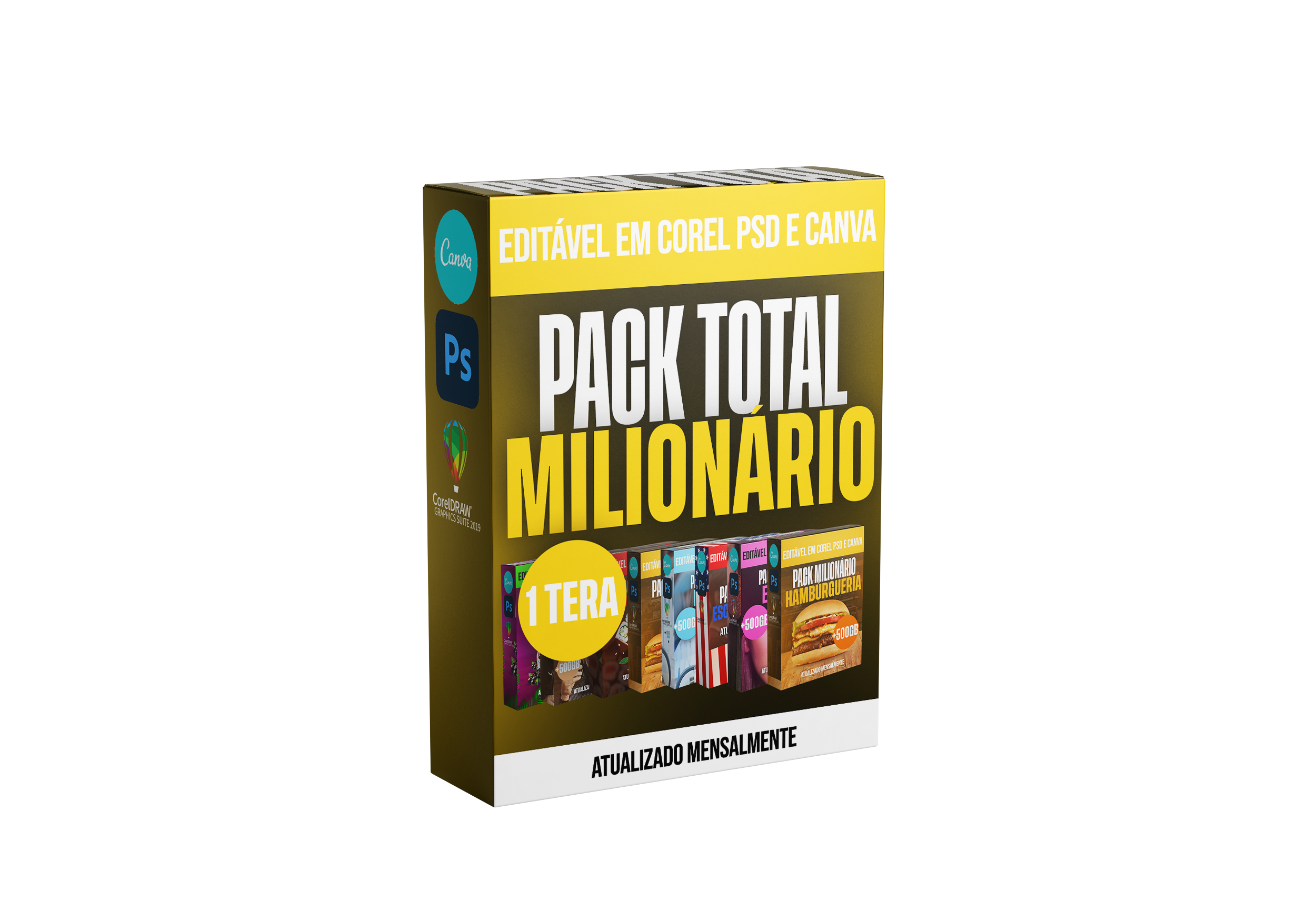 Imagem do curso Packs TOTAL 100% Editáveis  