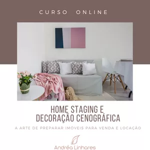 Imagem de capa para o Curso online Curso Home Staging e Decoração Cenográfica