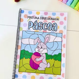 Imagem de capa para o Ebook Apostila de atividade de pintura direcionada tema Páscoa