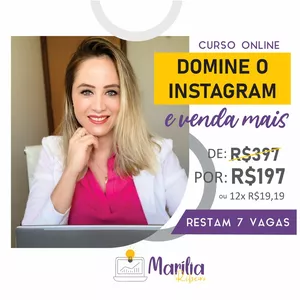 Imagem de capa para o Curso online Domine o Instagram e Venda Mais