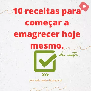 Imagem de capa para o Ebook 10 receitas simples e barata para emagrecer 