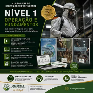 Imagem do curso CURSO LIVRE DE DEDETIZADOR PROFISSIONAL - NÍVEL 1: Operação e Fundamentos