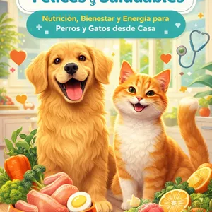 Imagen de portada para Ebook Mascotas Felices: Nutrición, Salud y Bienestar Natural para Perros y Gatos