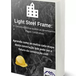 Imagem de capa para o Ebook Conceitos de Desempenho e Etapas Construtivas do Light Steel Frame