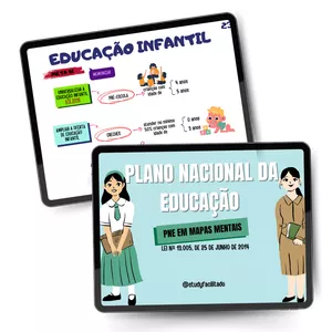 Imagem de capa para o Ebook Plano Nacional de Educação (PNE) em Mapa Mental