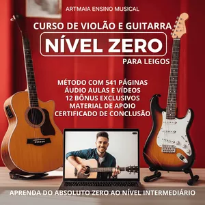 Curso de Violão e Guitarra Nível Zero Para Leigos  