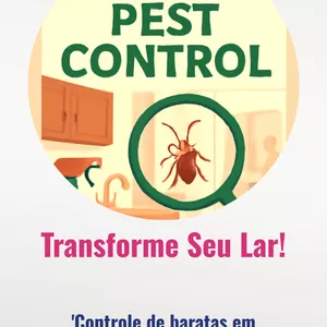 Imagem de capa para o Ebook Baratas em residências- Vença o desafio!