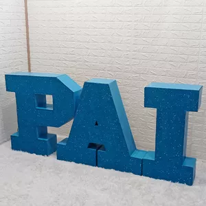 Imagem de capa para o Ebook Moldes de Letras Pai Para Imprimir: Como Fazer Decoração Para o Dia dos Pais com Letras de Papelão Grande 3D