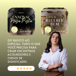 Imagem de capa para o Ebook Enxoval de Mesa Posta + A Arte de Receber Bem