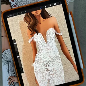 Imagem de capa para o Curso online Ilustração de moda  digital
