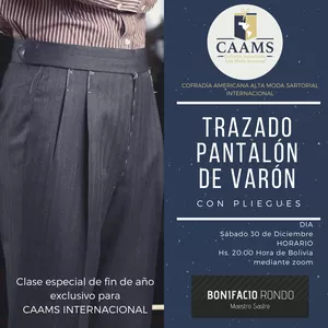 Clase Trazado pantalón Caams Internacional