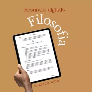 Imagem de capa para o Ebook Resumos de Filosofia - Ensino Secundário