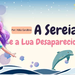 Imagem de capa para o Ebook A Sereia e a Lua Desaparecida