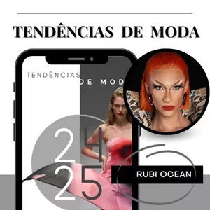 Imagem de capa para o Ebook Tendências de Moda 2025