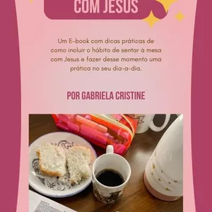 Imagem de capa para o Ebook Na Mesa com Jesus - Por Gabriela Cristine