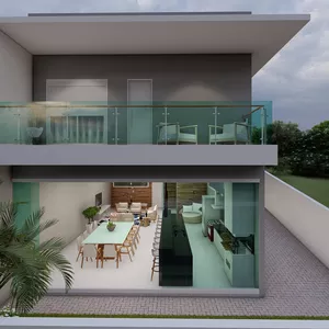 Imagem de capa para o Curso online Planta de Casa Sobrado com Salão em Terreno Declive (Projeto de Arquitetura)