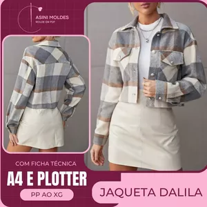 Imagem de capa para o Curso online JAQUETA DALILA - Molde em PDF