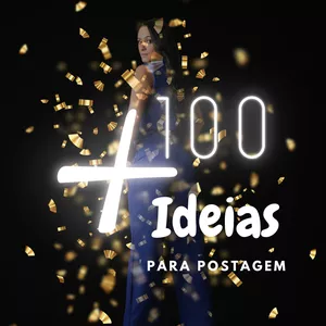 Imagem de capa para o Ebook + 100 Ideias para postagem