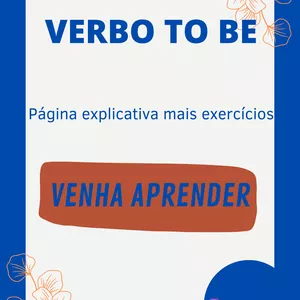 Imagem de capa para o Ebook Verbo To be. Aprenda ingles em minutos!!