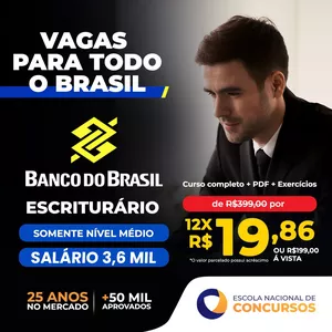 Imagem do curso BB (Banco do Brasil)  Completo - Escriturário/Agente Comercial