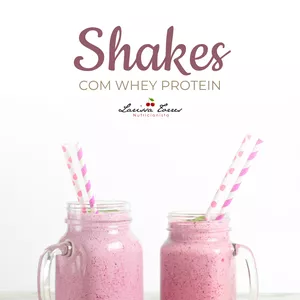 Imagem de capa para o Ebook Shakes com Whey Protein da Nutri