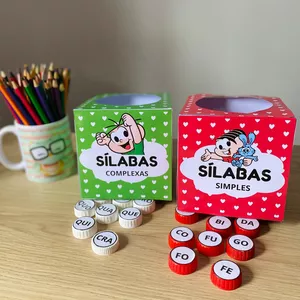 Imagem de capa para o Ebook Combo caixas sílaba simples+complexa