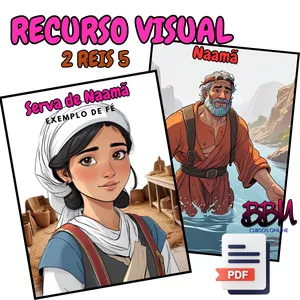 Imagem de capa para o Ebook HISTÓRIA DE NAAMÃ 2 REIS 5 - RECURSO VISUAL PARA IMPRIMIR