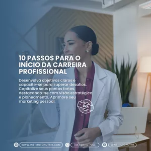 Imagem de 10 Passos Para o início da Carreira Profissional criado por Instituto Nutrir na hotmart