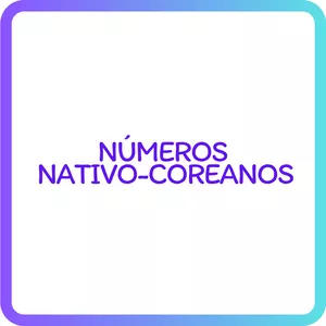 Imagem de capa para o Ebook Flashcards Números Nativo-coreanos