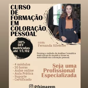 Curso Curso de formação em análise de coloração pessoal