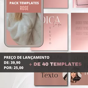 Imagem de capa para o Ebook PACK TEMPLATES 