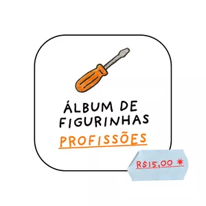 Imagem de capa para o Ebook ÁLBUM DE FIGURINHAS ;) PROFISSÕES