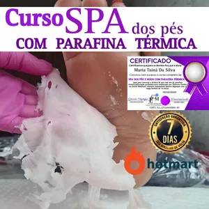 Curso Certificado Curso spa dos pés e mãos com parafina térmica 