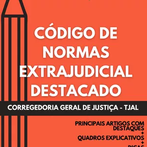 Imagem de capa para o Ebook Código de Normas Extrajudicial Destacado - TJAL