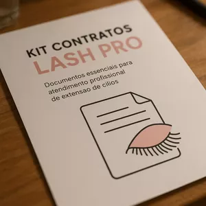 Imagem de capa para o Ebook Kit Contratos e termos para Lash designer profissionais
