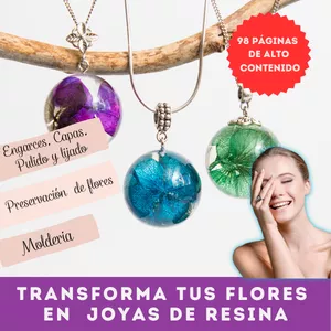 Imagen de portada para Ebook Transforma tus Flores en Joyas de Resina