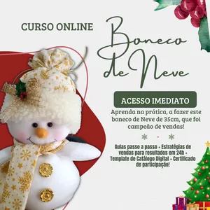 Imagem de capa para o Curso online Curso Online Boneco de Neve 