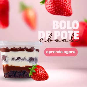 Imagem de capa para o Ebook Bolo de Pote Lucrativo