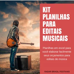 Imagem de capa para o Ebook Kit Planilhas para Editais de Música!