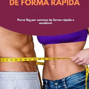 Imagem de capa para o Ebook COMO EMAGRECER DE FORMA RÁPIDA - PERCA 1 KG POR SEMANA