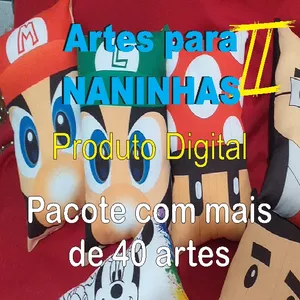 Imagem de capa para o Curso online Pacote de Artes Naninhas para Sublimação