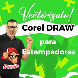 Imagen de portada para Curso online Vectorizalo! Corel Draw para Estampadores