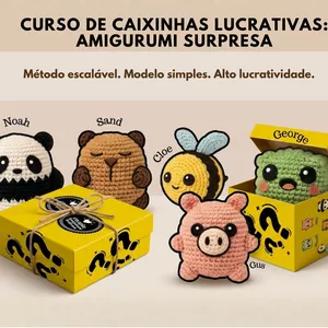 Imagem do curso Curso de Caixinhas Lucrativas: Amigurumi Surpresa