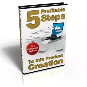 Cover image for Ebook 5 Profitable Steps to Info Product Creation